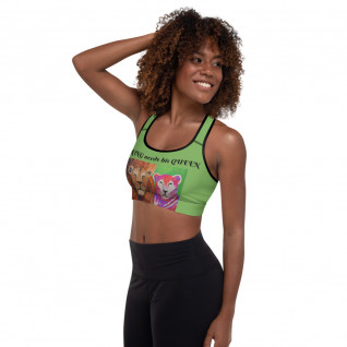 A King Needs His Queen Padded Sports Bra